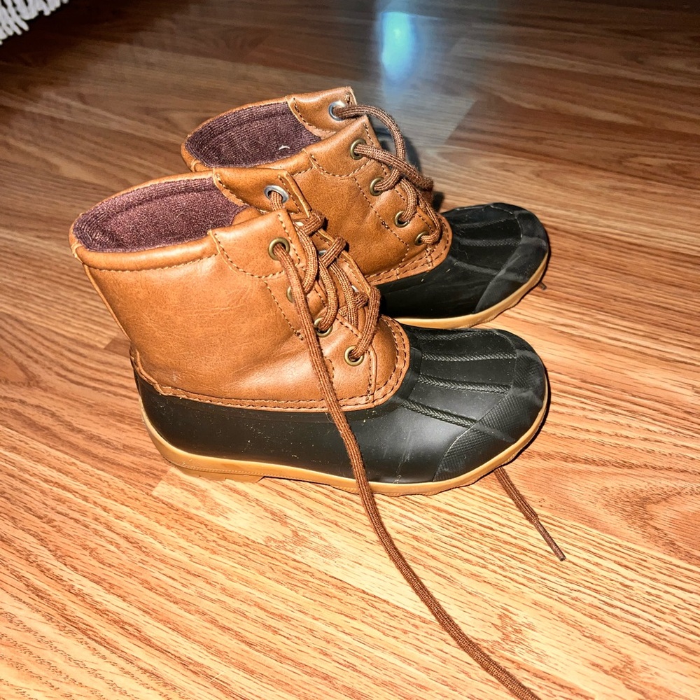 Sperry Kids Brown and Black Boots